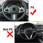 Carbon Fiber Steering Wheel Cover for BMW 3 Series (2019-2021)
