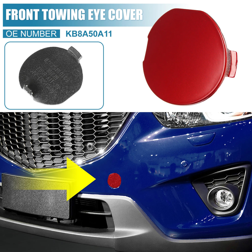 Tow Hook Cover for Mazda CX-5 (2017–2021) - Red
