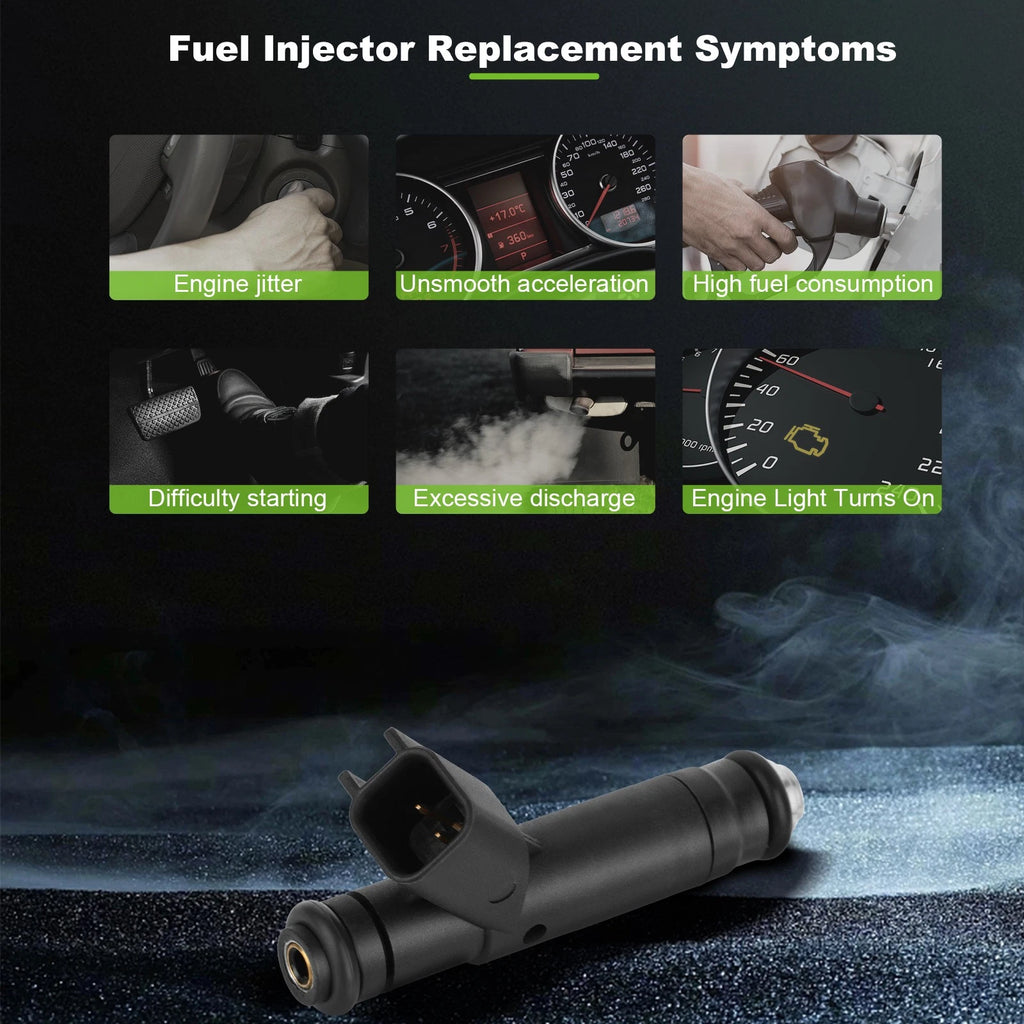 Set of 6 Fuel Injectors for Ford Taurus (2006) Mercury Sable (2001, 2003–2005) 3.0L