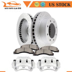 Front Brake Calipers Rotors Ceramic Pads for Ford F-250 Super Duty (1999–2004)