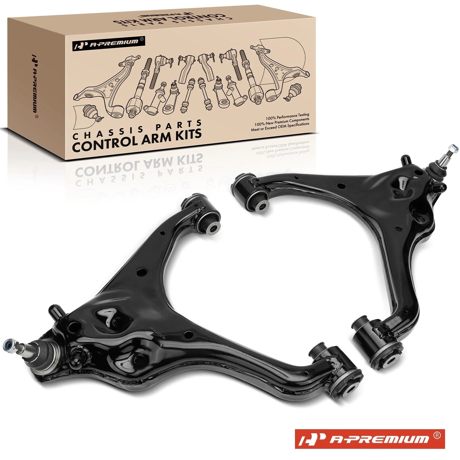 2X Front Lower Control Arm with Ball Joint for Ford F-150 (2021–2023)