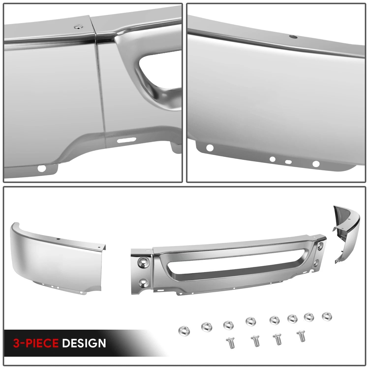 Polished Chrome Front Bumper Face Bar for Ford F-150 (2006–2008)
