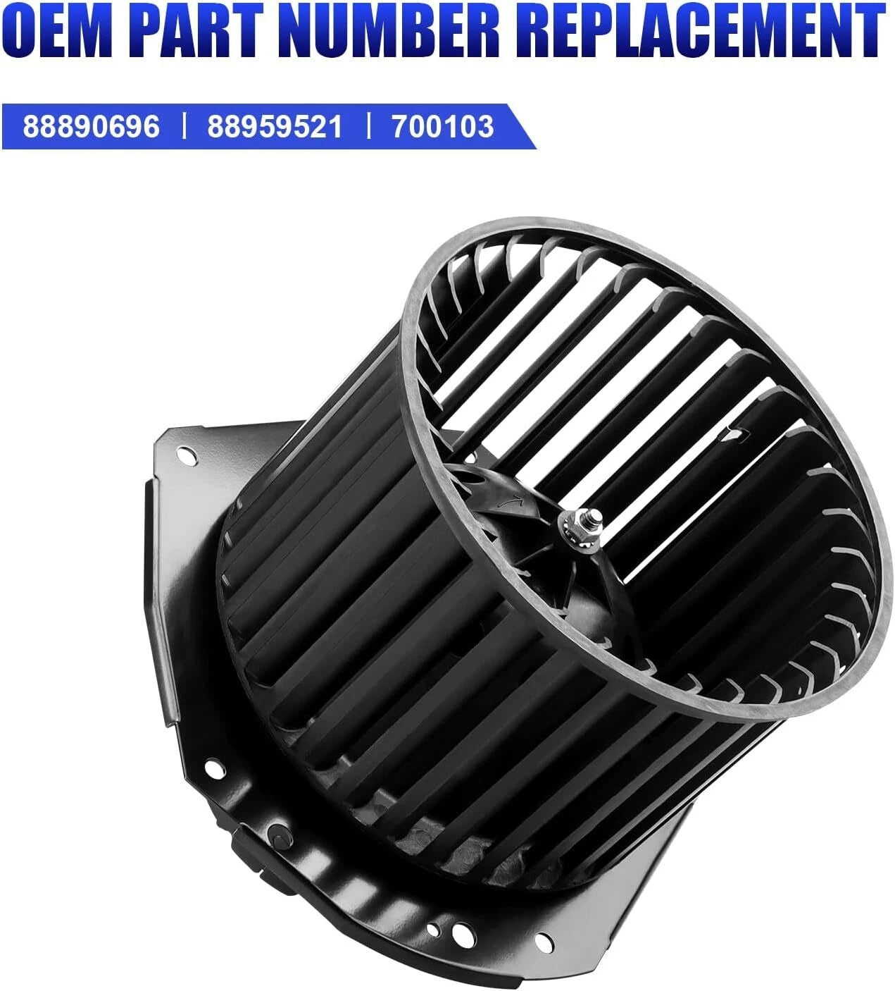 A/C Heater Blower Motor with Fan Cage for GMC G35 (1978)