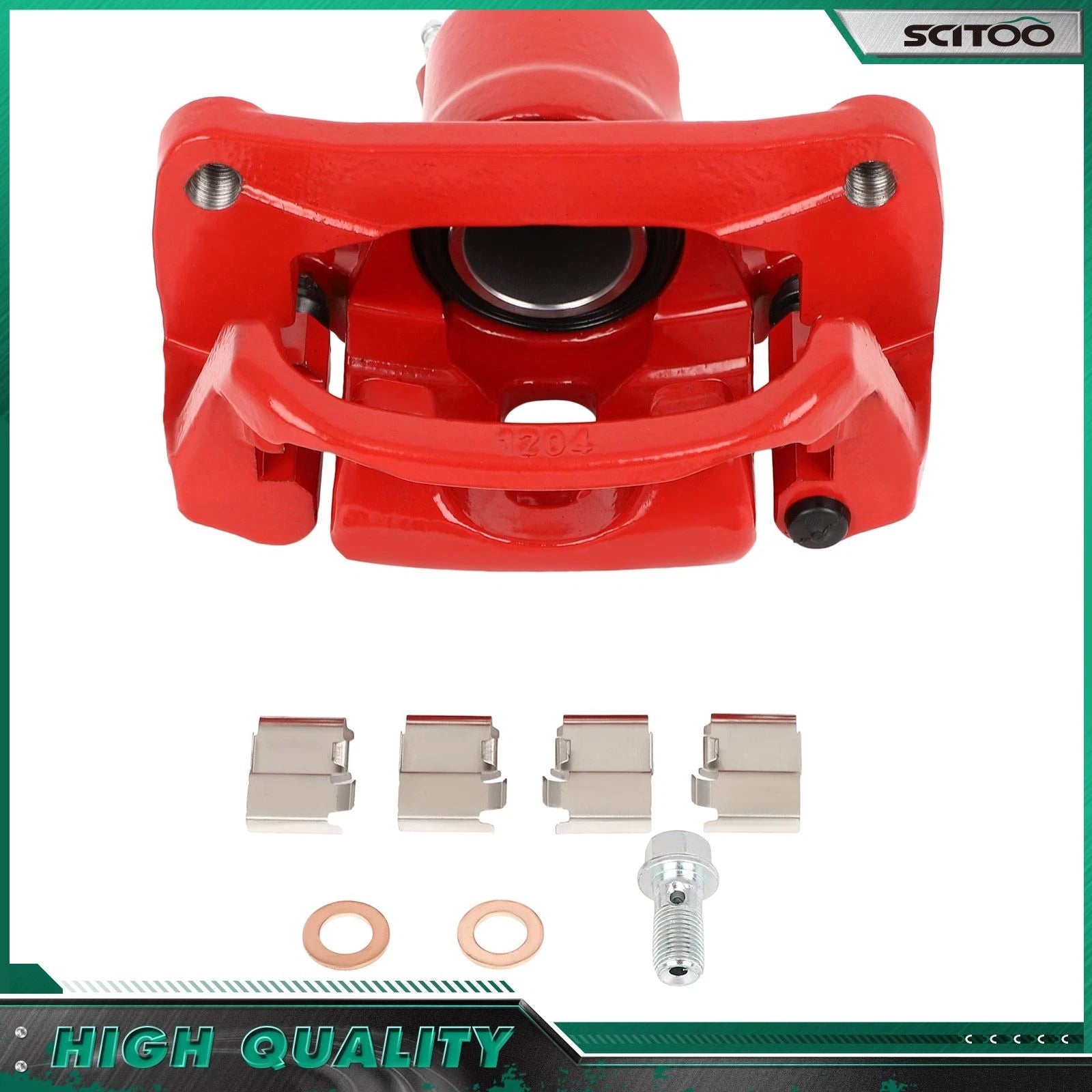 Rear Passenger Side Brake Caliper w/ Bracket for Toyota Sequoia (2008–2016)