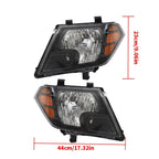 Set of 2 Halogen Headlight Assemblies for Nissan Frontier (2009â2020)