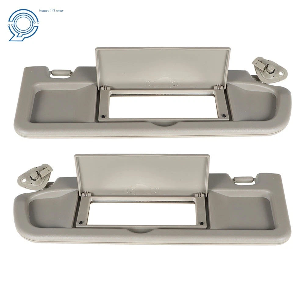 Set of 2 Gray Sun Visors for Honda Civic (2006–2011)
