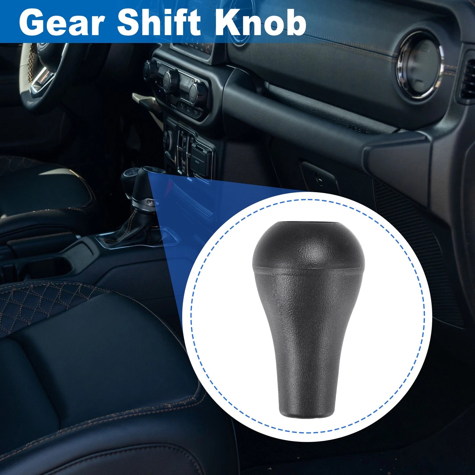 Set of 1 5 Speed Manual Transmission Shift Knob for Dodge (No.52104174)