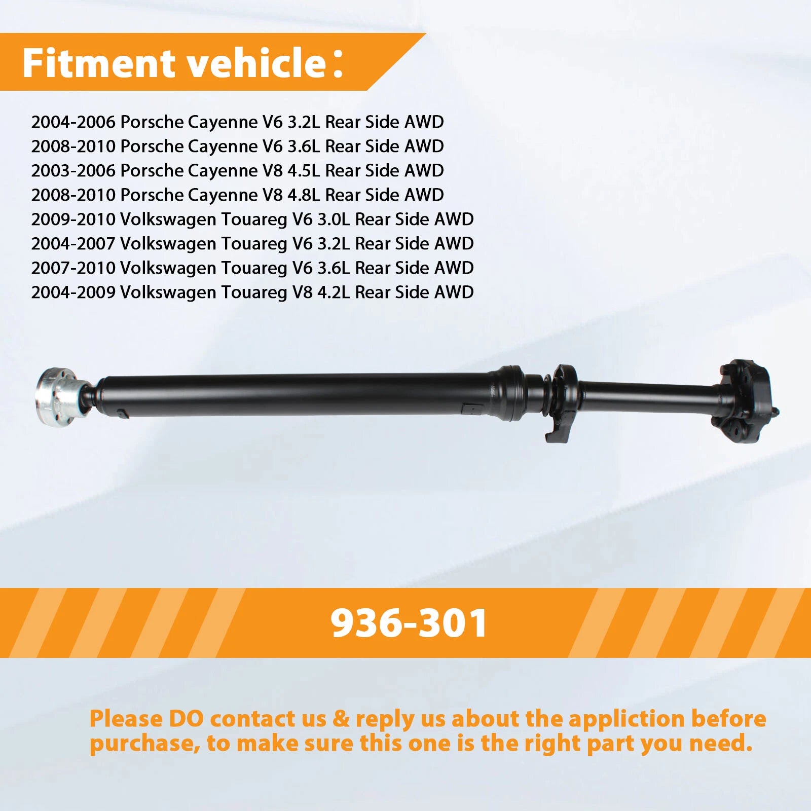 Rear Drive Shaft for VW Touareg (2004–2010) AWD