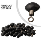 Set of 100 Zip Rig Slider Pulley Beads for Fishing Tackle