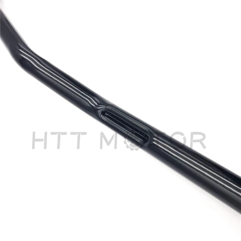 1" Black Dimpled Tracker Bars for Harley Dyna Sportster