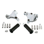 Chrome Passenger Footpegs for Harley Sportster XL 883 1200 48 72 (2014–2022)