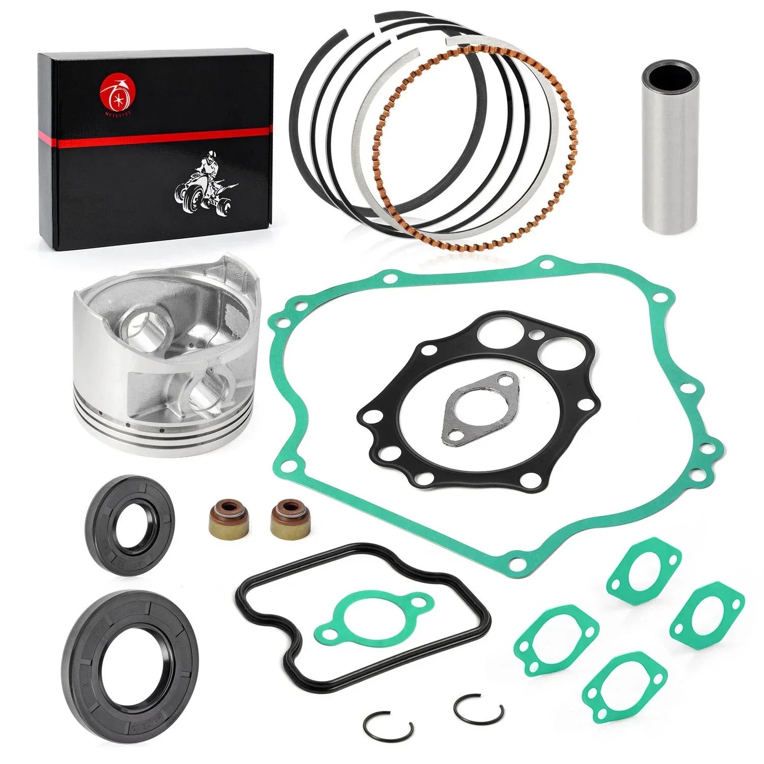 Top End Kit Piston Ring Gasket Seal for Club Car DS Precedent FE350 (1996–2026)