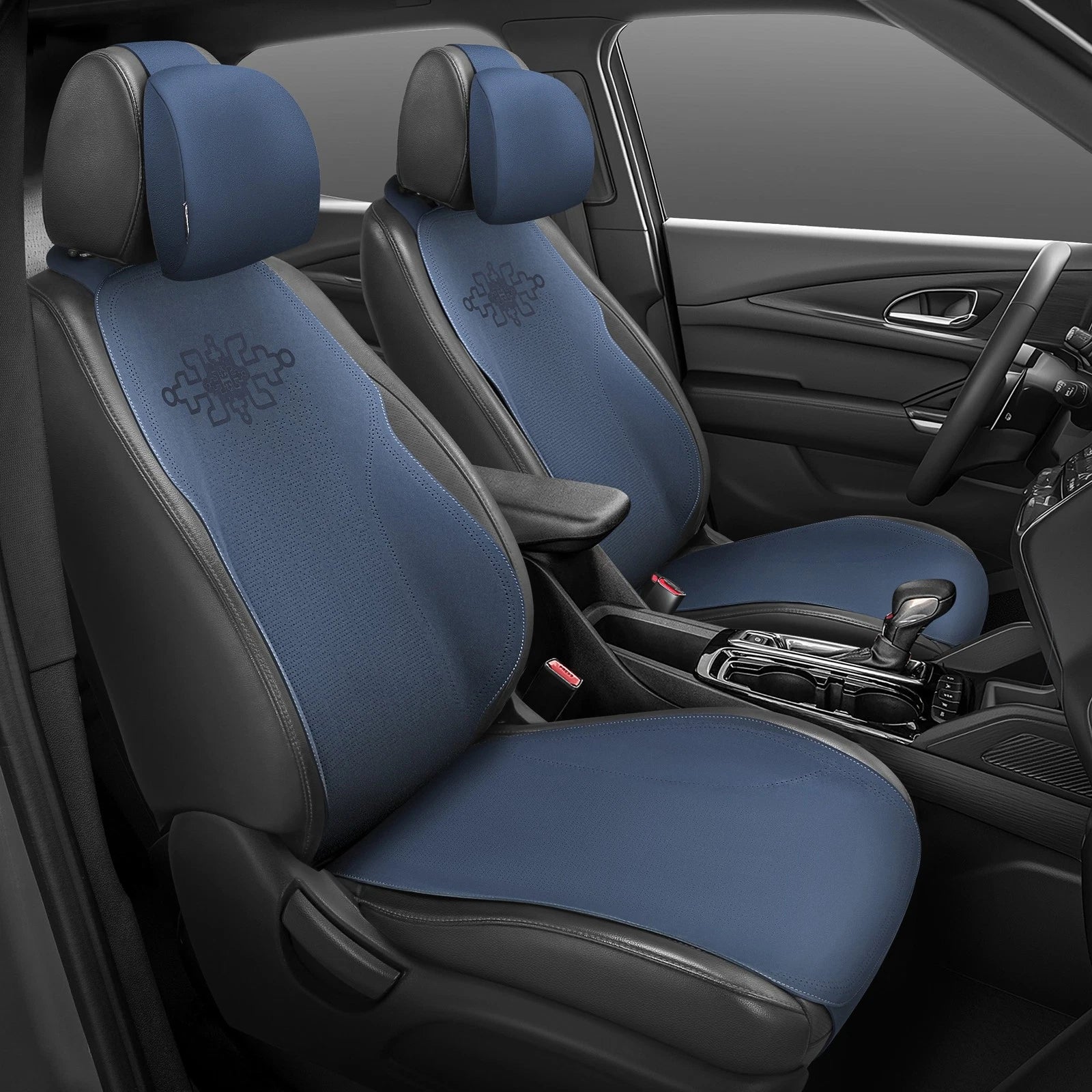 Set of 4 Protex Plus Series Seat Covers for Universal Fit Car Truck Blue