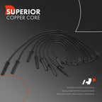 8x Spark Plug Wire Set for Buick Regal (1973-1974)