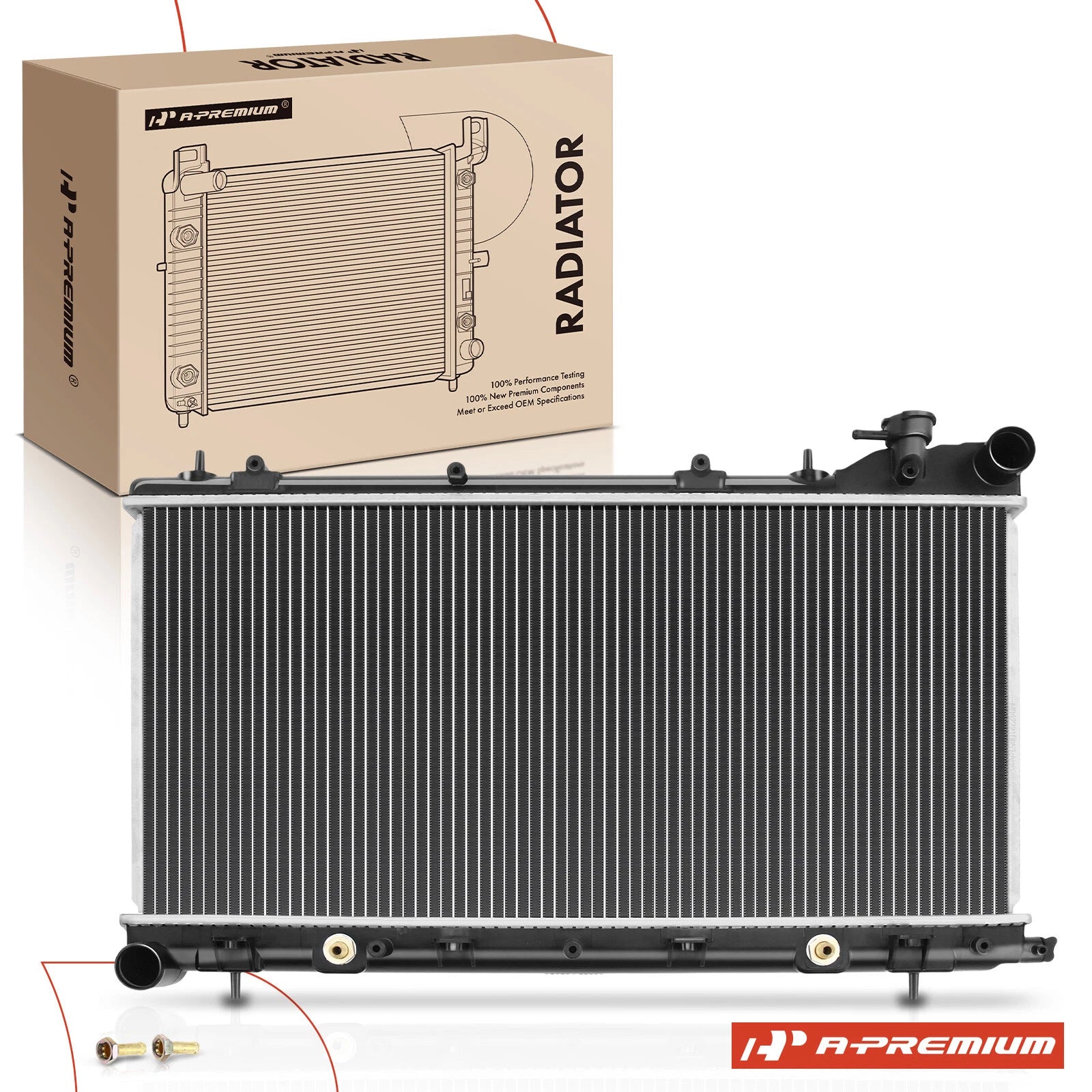 Radiator with Trans Oil Cooler for Subaru Forester, Impreza (1998–2002)