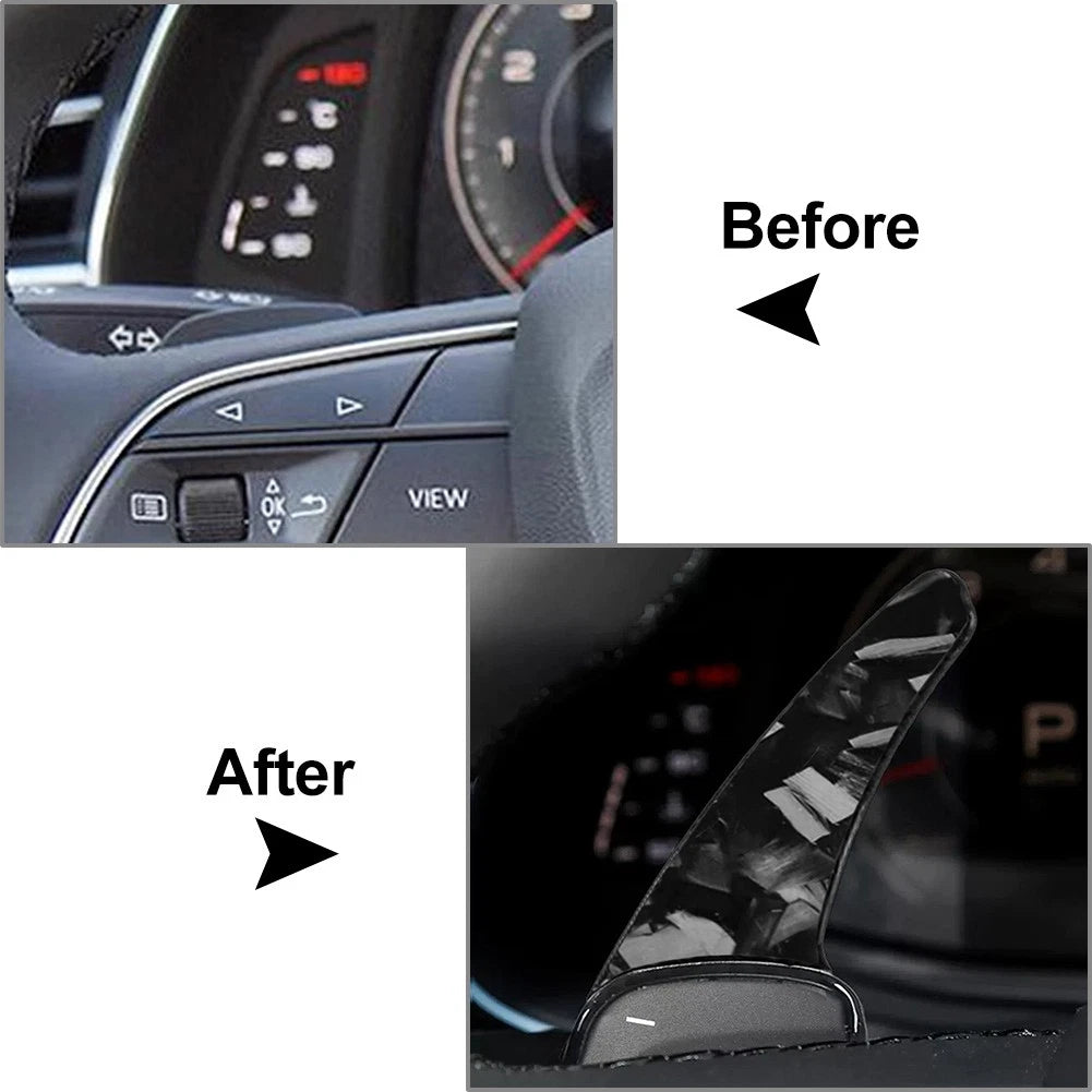 Steering Wheel Shift Paddle Extensions for Audi A3 A4 A5 Q3 Q5 Q7 Q8 SQ5 (2013–2023)