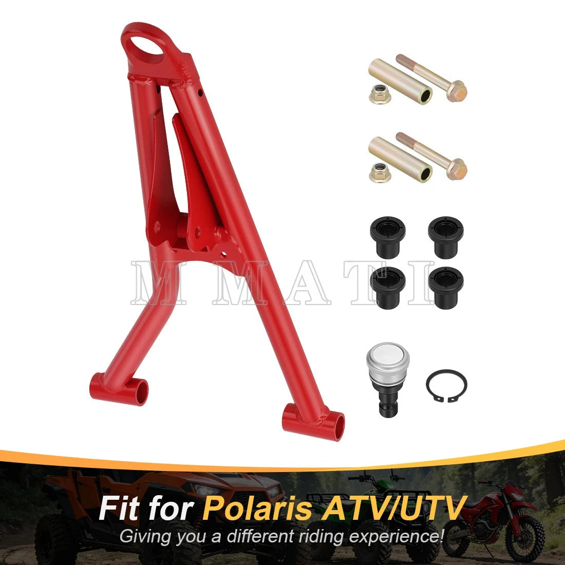 Front Left Upper A-Arm Bushing Kit for Polaris Sportsman 550 850 1000 XP (2009–2023)