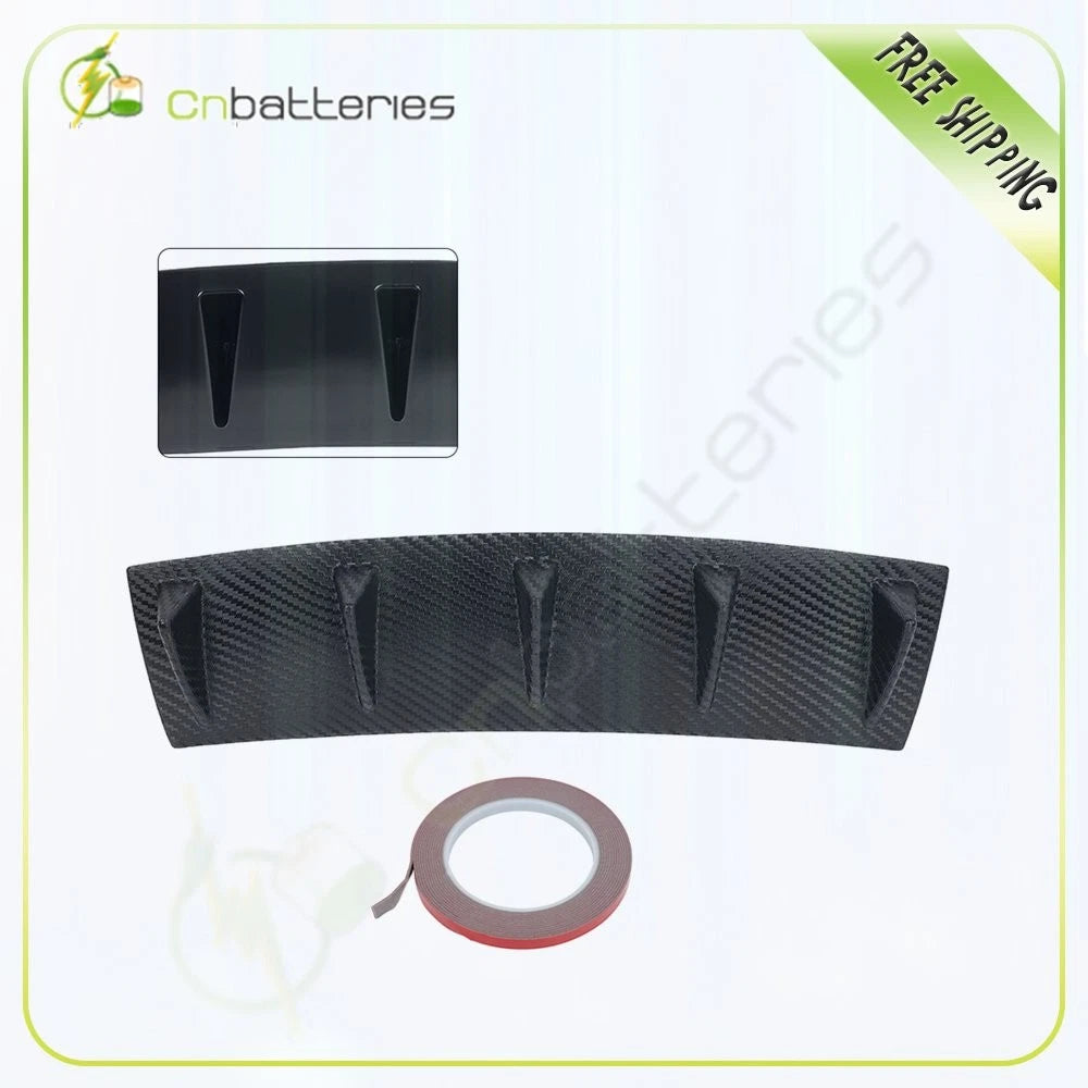 Rear Body Bumper Lip Diffuser Shark Fin Spoiler for Universal Fit (23"x6")