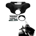 Vivid Black Front Batwing Outer Fairing for Harley Touring Street Glide (2014–2024)