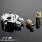 19 Row Aluminum Transmission Engine Oil Cooler for Universal Fit