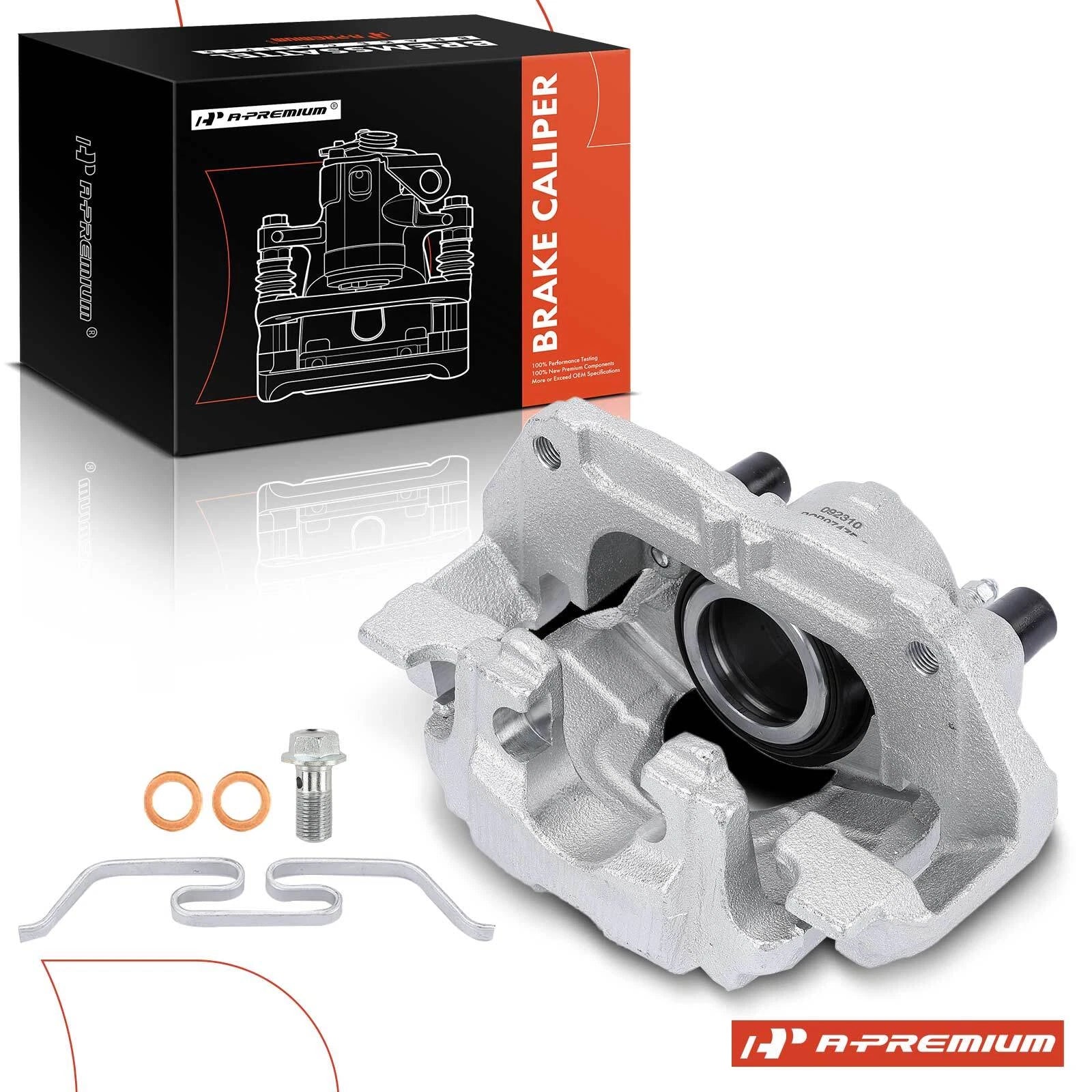 2X Front Side Brake Caliper with Bracket for Honda Accord (2018–2022)