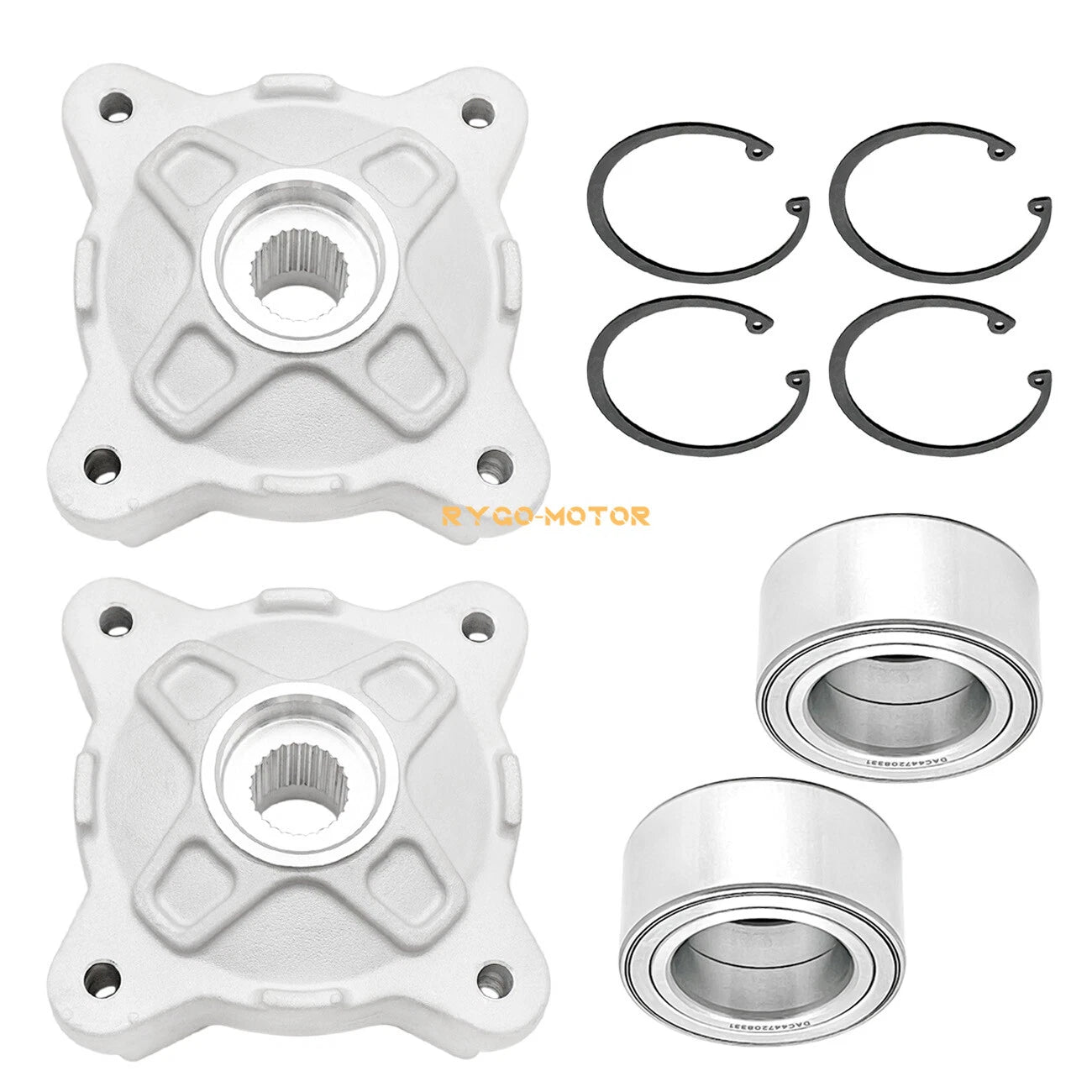 2X Front Wheel Hub & Bearing Kit for Polaris RZR 800 RZR S 800 (2009–2014) 5137219