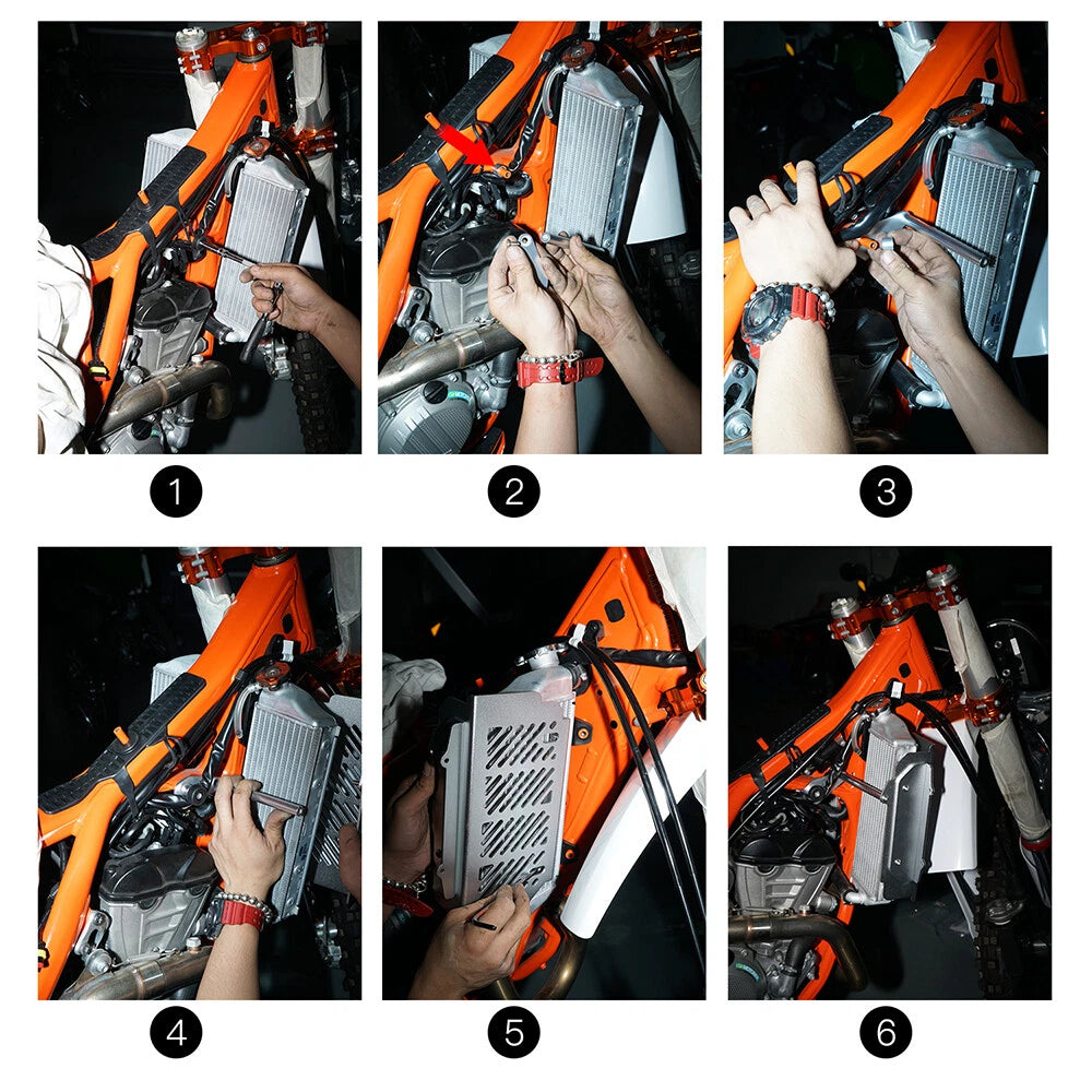 Radiator Guards Protector for KTM 125 SX 250 350 450 XCF SXF 300 XCW (2017–2019)