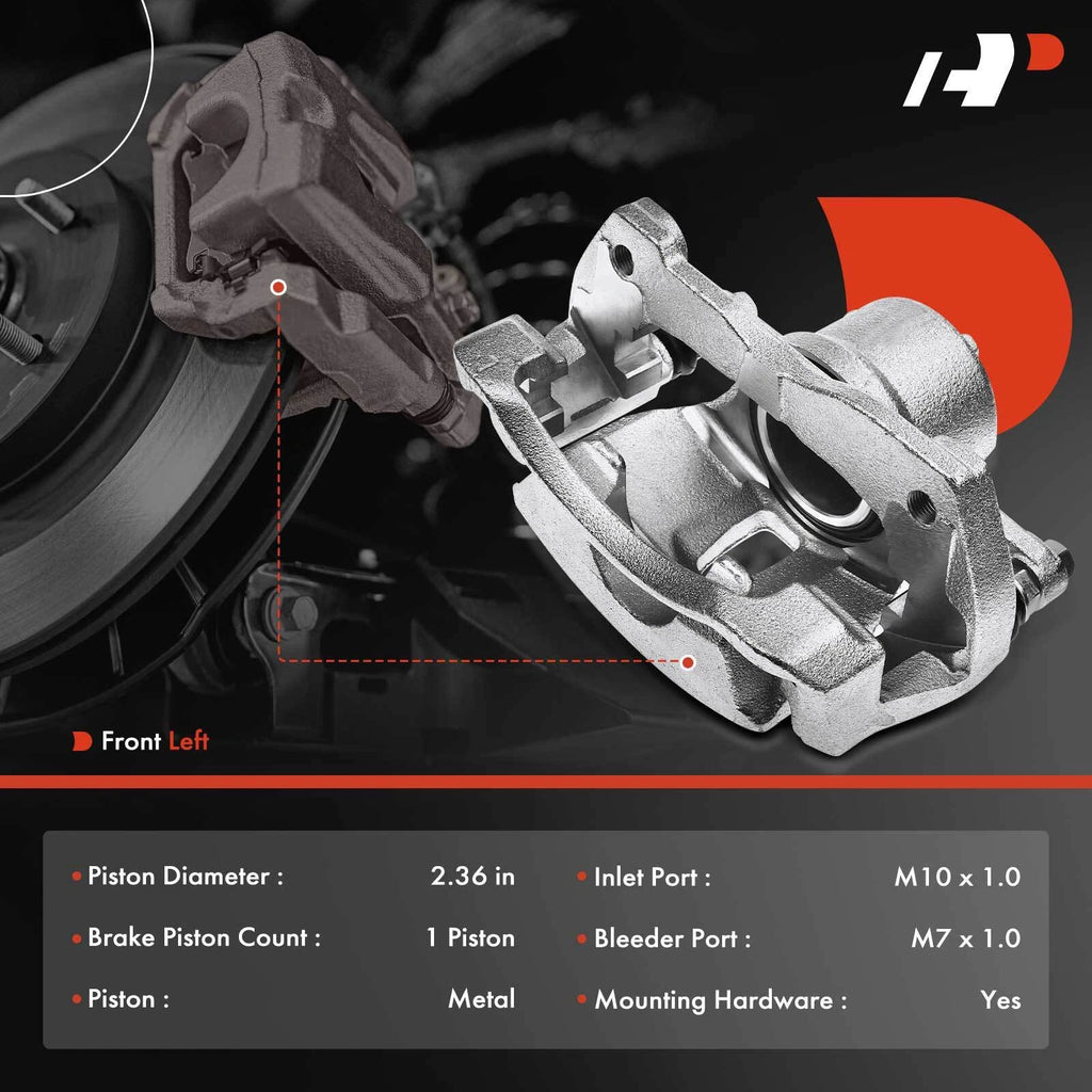Front Left Brake Caliper for Toyota Corolla (2009-2019) Matrix (2009-2014)