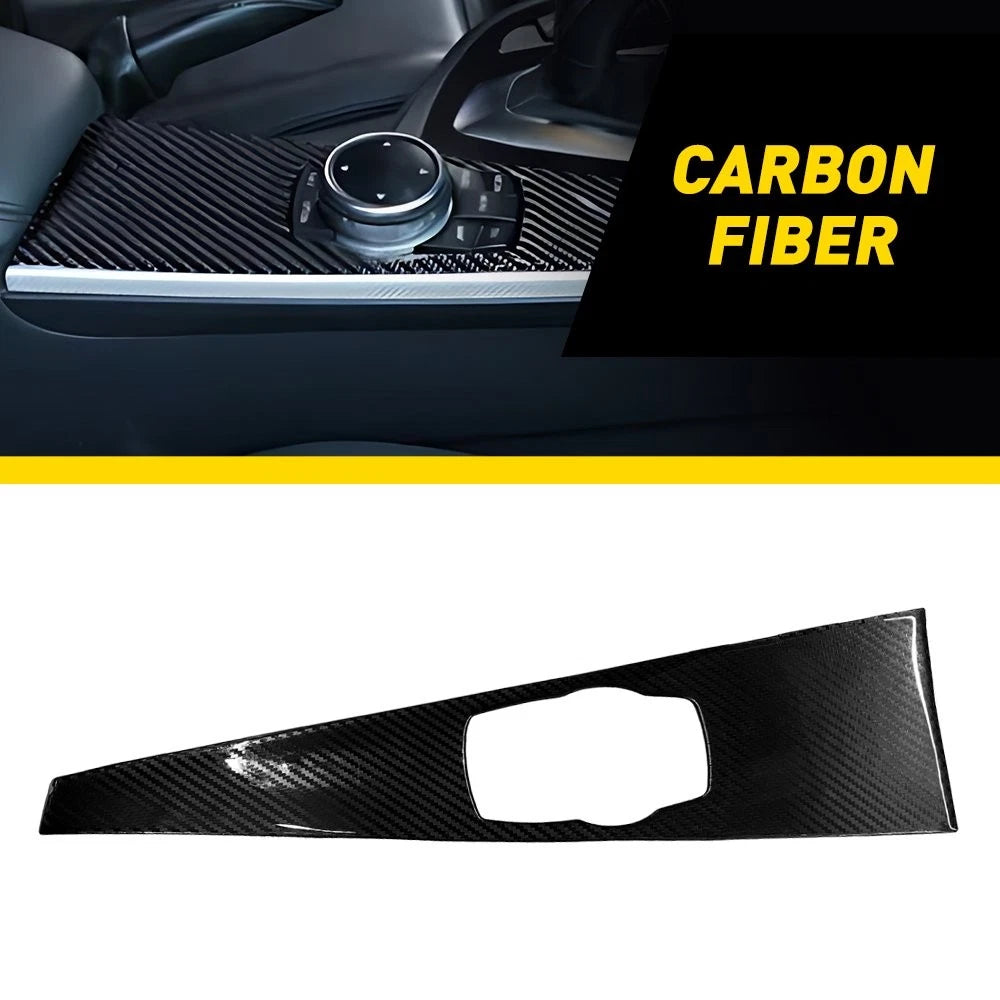 Carbon Fiber Multimedia Panel Cover for BMW 3 4 Series F30 F34 (2013–2019)