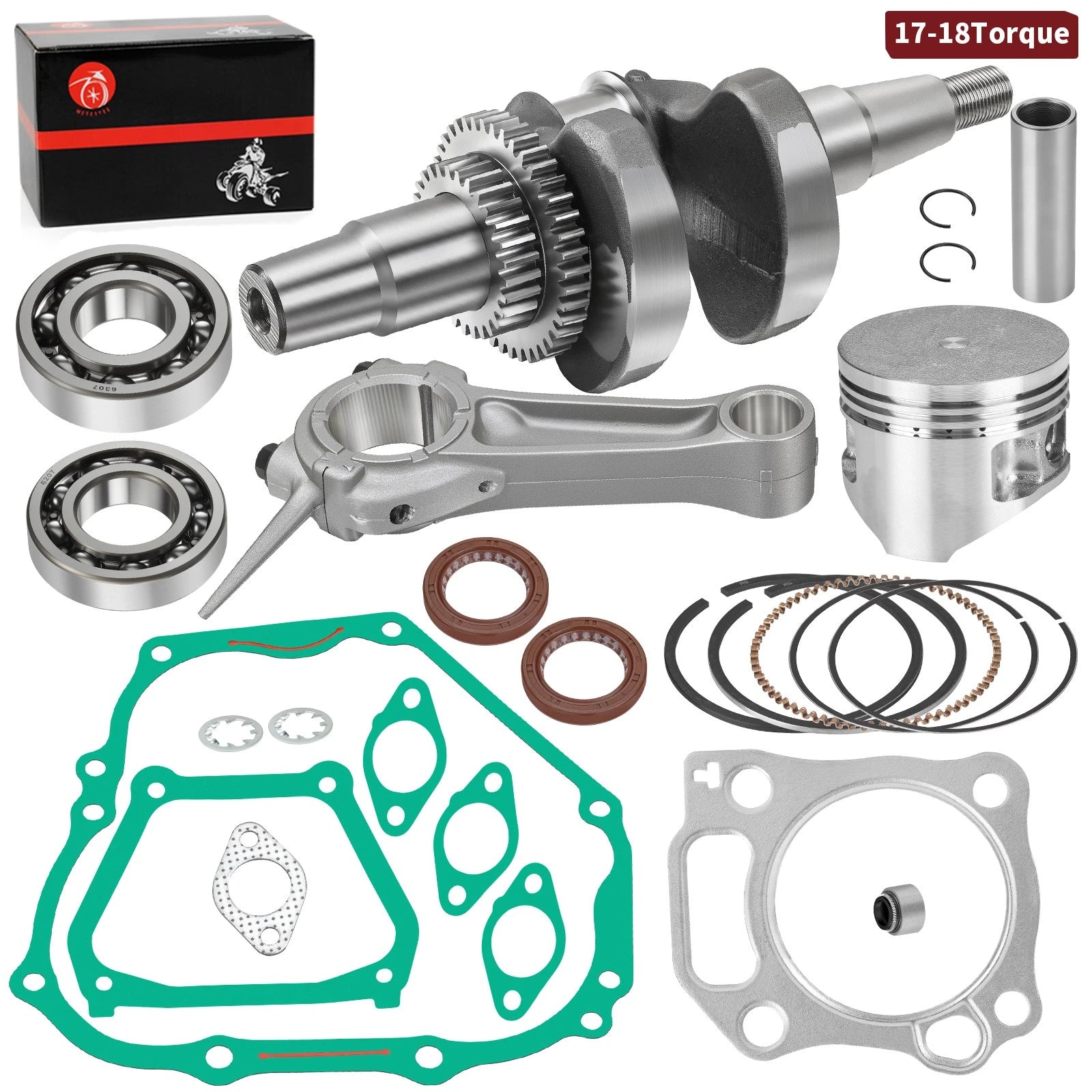 Crankshaft Connecting Rod Piston Gasket Seal for Yamaha G21 G22 G27 G28 (2000–2023)