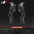 2X Front Outer Tie Rod Ends for Scion FR-S (2013–2016) Subaru BRZ (2013–2016)