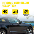 9" Antenna Fuba Mast Power Rod Radio AM/FM for Ford Transit (2015–2025)