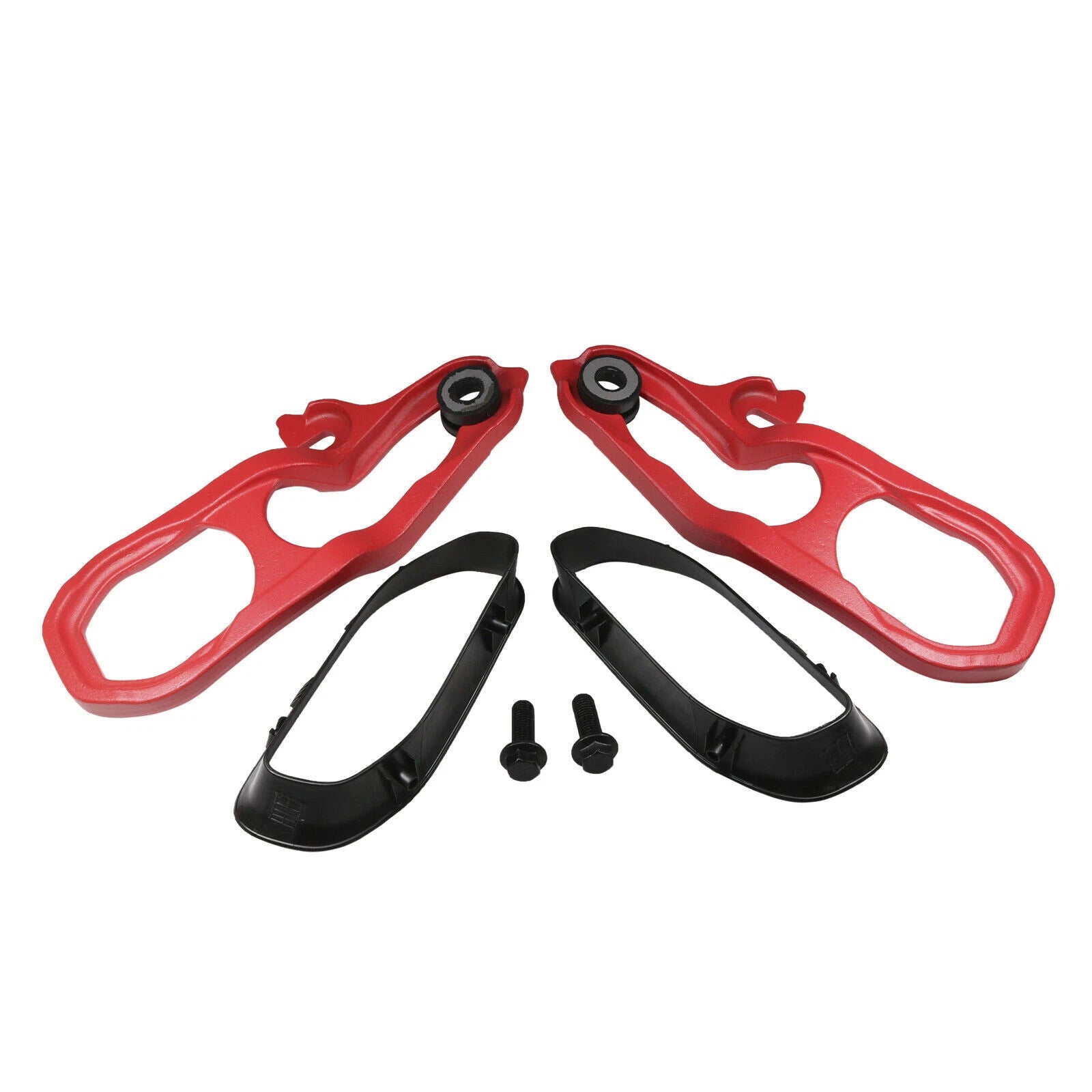Set of 2 Red Tow Hooks for Ram 1500 DT (2019–2022) W/ Hardware Heavy Duty
