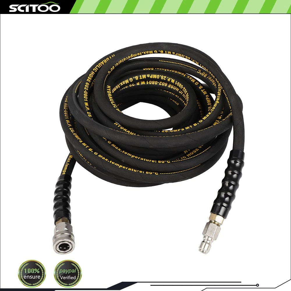 Pressure Washer Hose 1/4" for Hot/Cold Water (4000PSI)