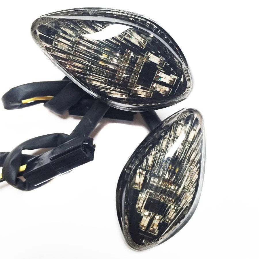 Smoke Flush Mount LED Turn Signals for Honda CBR 600 F4i (2001–2007)