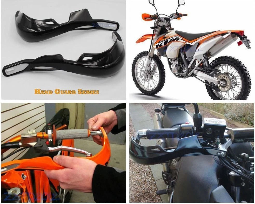 Black Hand Guards + Spoke Wrap for CRF80F CRF110F CRF150F CRF125F CRF230F CRF250F