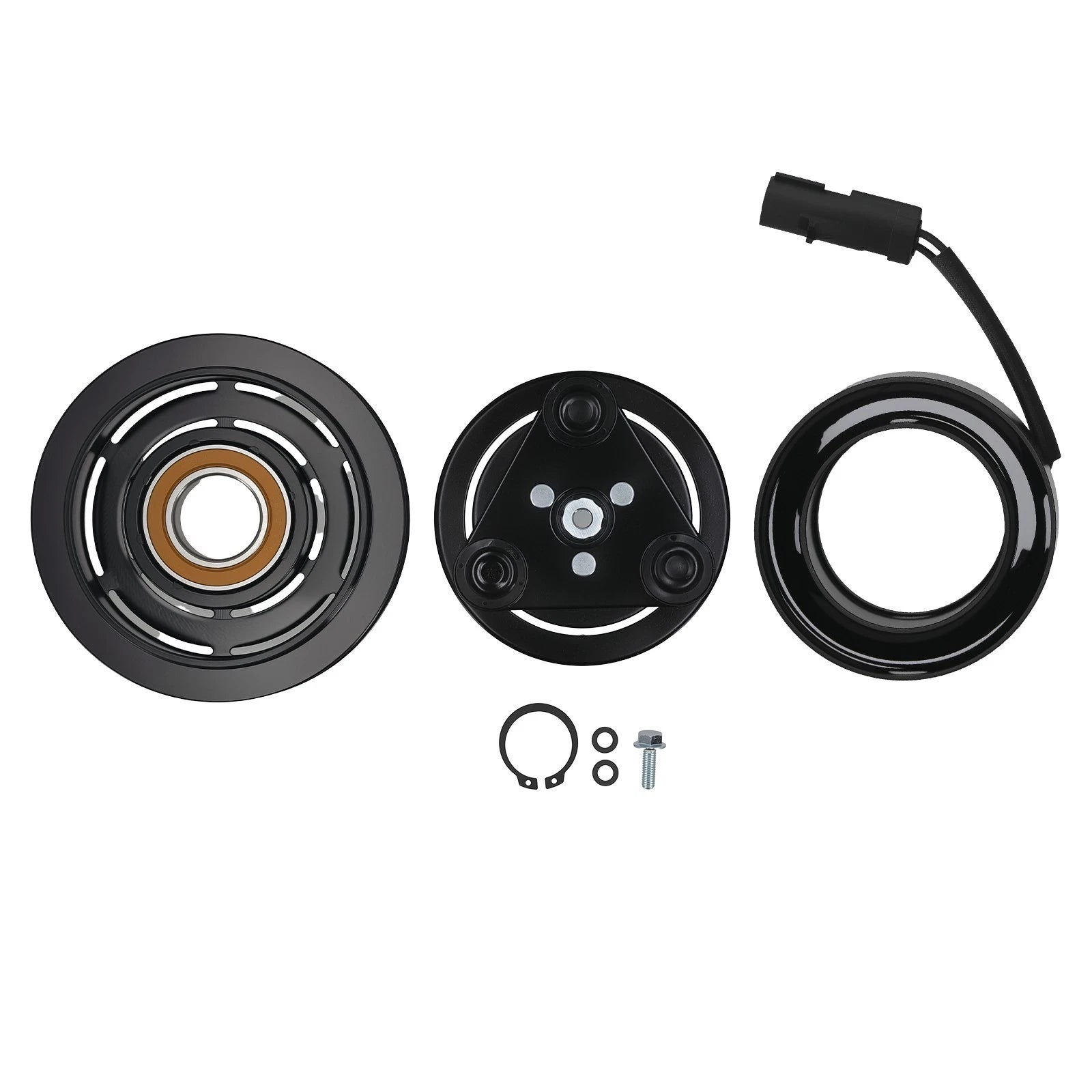 A/C Compressor Clutch Kit for Jeep Liberty 3.7L (2006–2008) 12V 6 Pulley