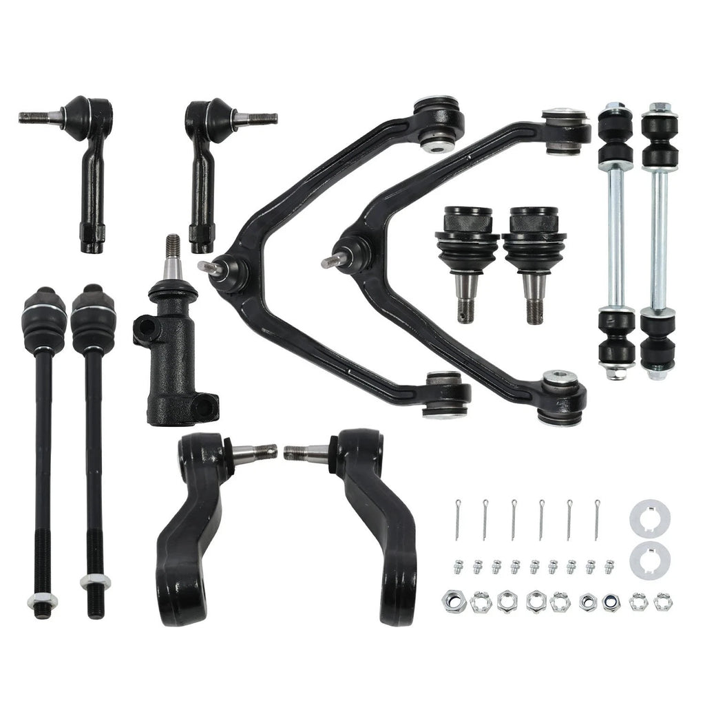 13pcs Front Upper Control Arms Tie Rods Idler Arm Kit for Chevy Silverado 1500 (2007–2018)