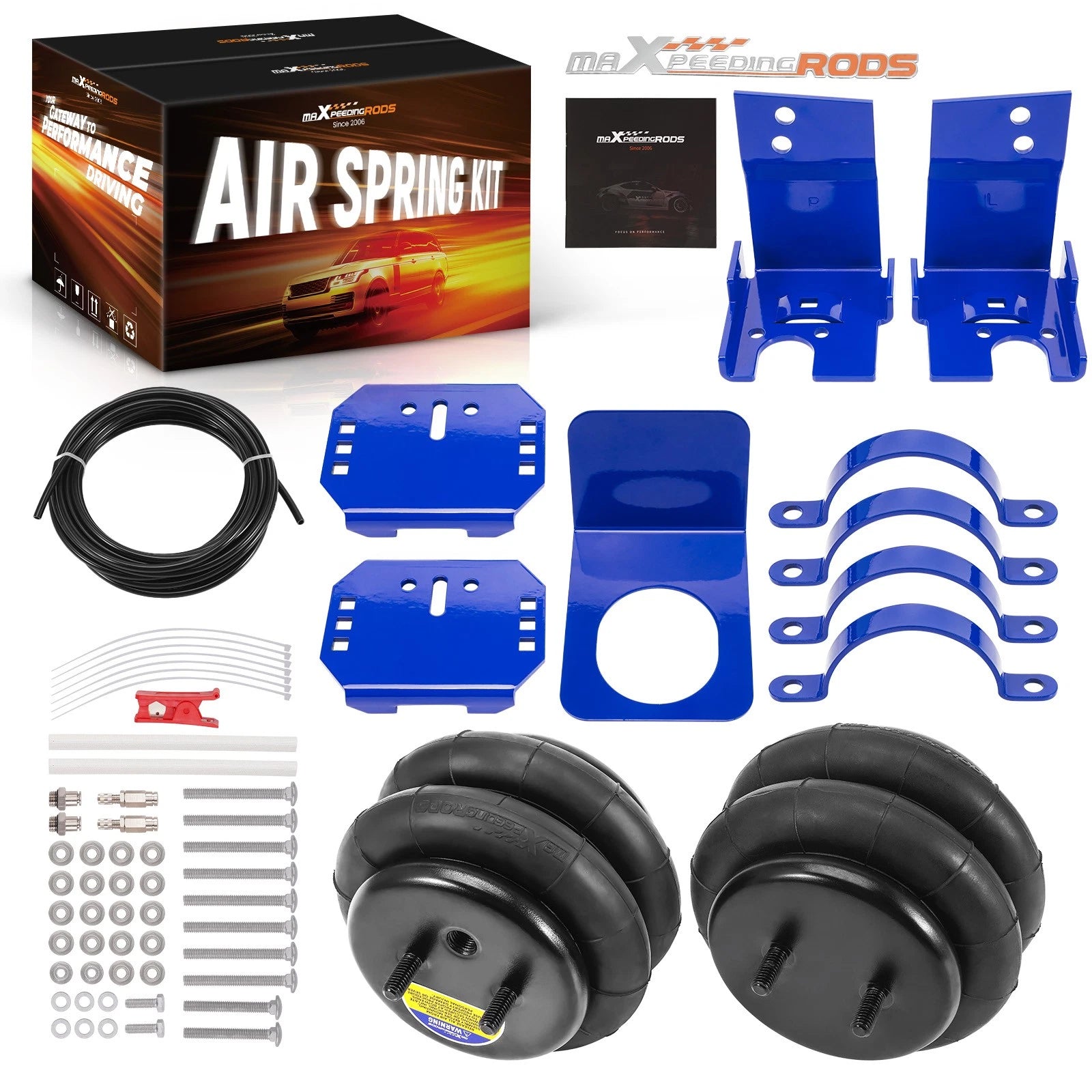 Rear Air Helper Spring Bag Leveling Kit for Ford E-250 (2007–2008)