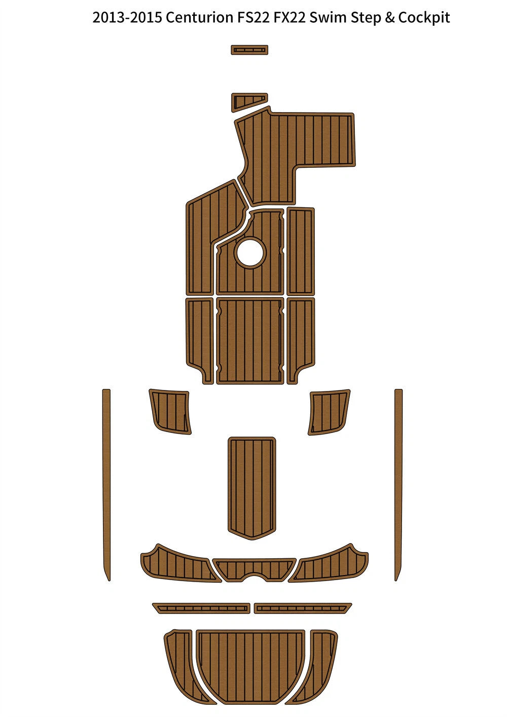 EVA Teak Deck Flooring for Centurion FS22 FX22 (2013–2015)