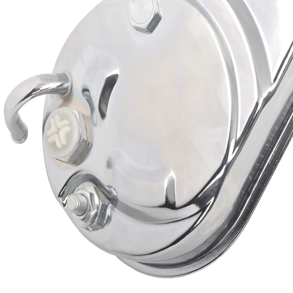 Saginaw Power Steering Pump + SBC Chrome Bracket Kit for Small Block Chevy