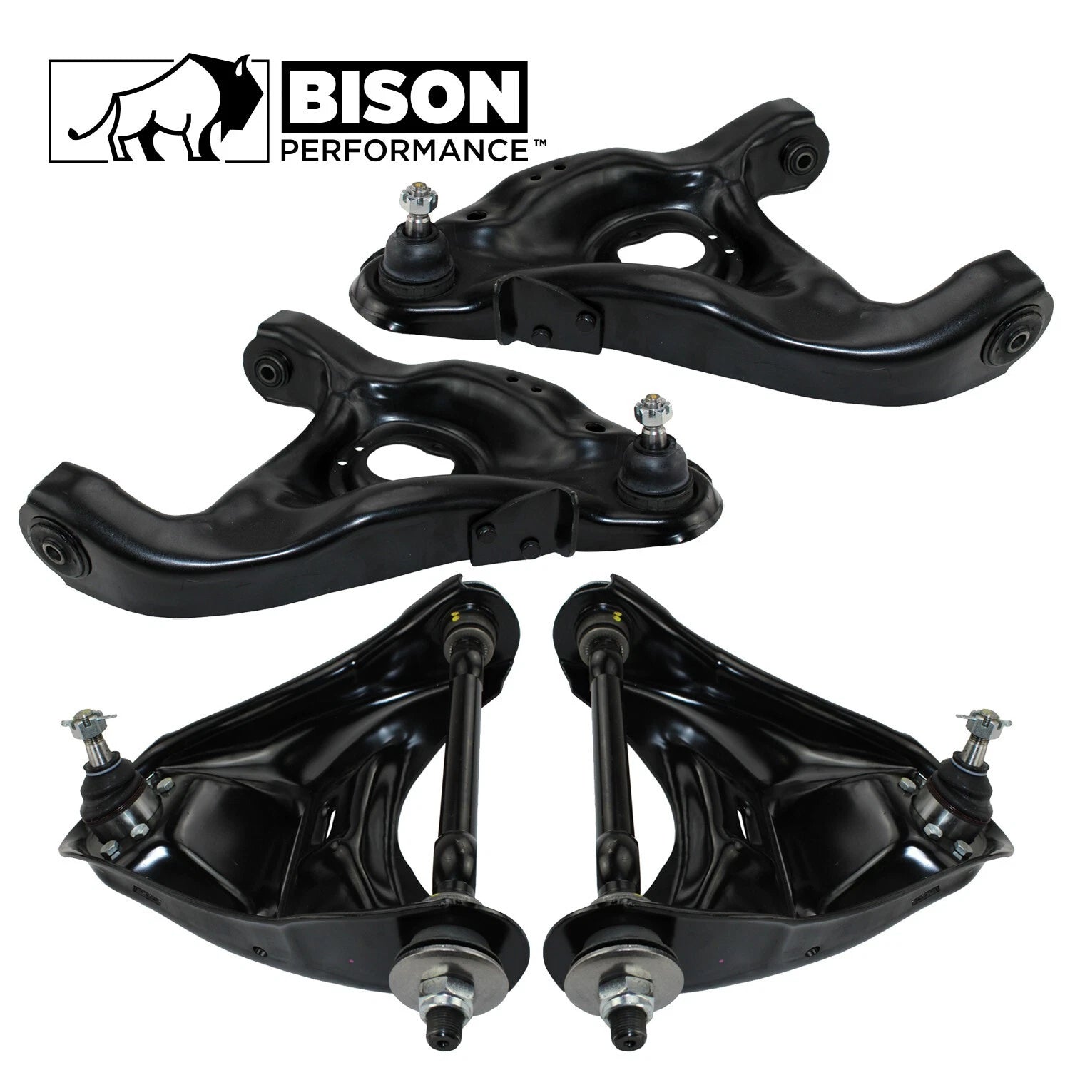 4pc Control Arms Kit for Chevy GMC RWD (2010–2018)
