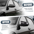 Pair Rearview Mirror Cover Overlay for Hyundai Elantra (Carbon Fiber)