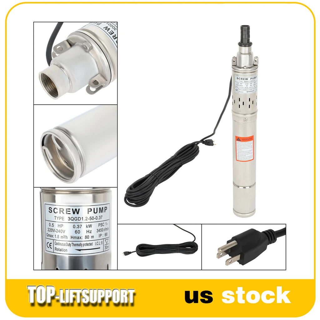Submersible Screw Pump for Stainless Steel Applications