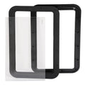 Black RV Entry Door Window for RV Camper (YYYY–YYYY)
