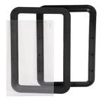 Black RV Entry Door Window for RV Camper (YYYY–YYYY)