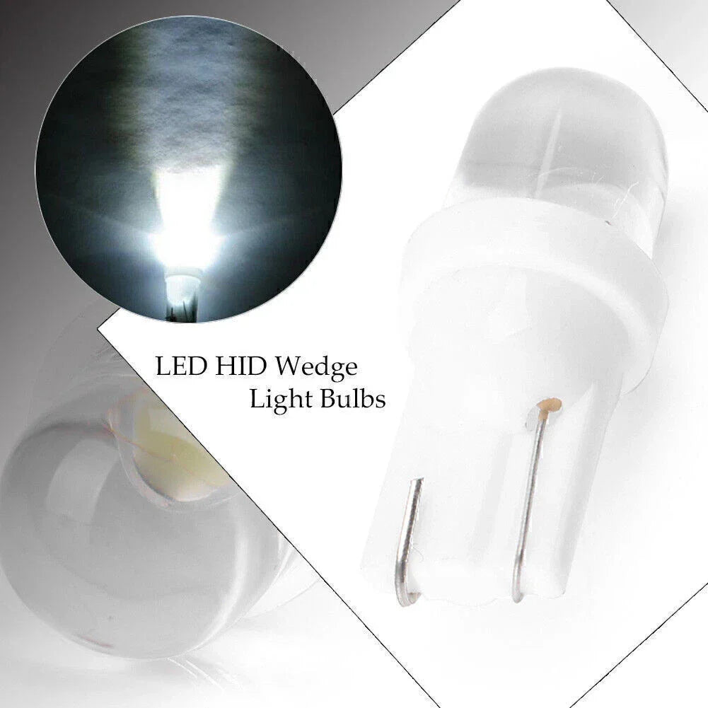 T10 W5W 168 194 LED Light Bulbs for Dome License Plate - White