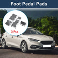 3Pcs Foot Accelerator Pedal Covers for Mazda 3 (2020) Silver Tone