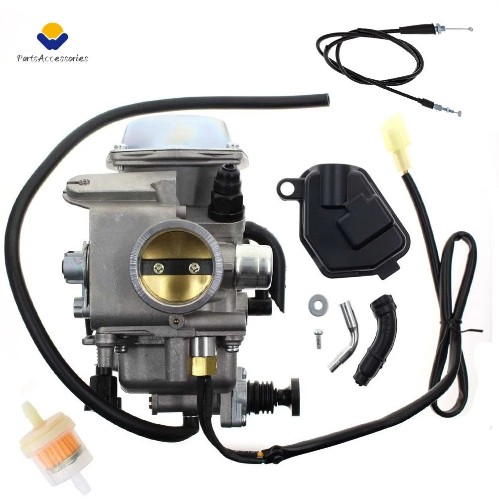 Carburetor & Throttle Cable for Honda Foreman 400 TRX400FW, 450 TRX450