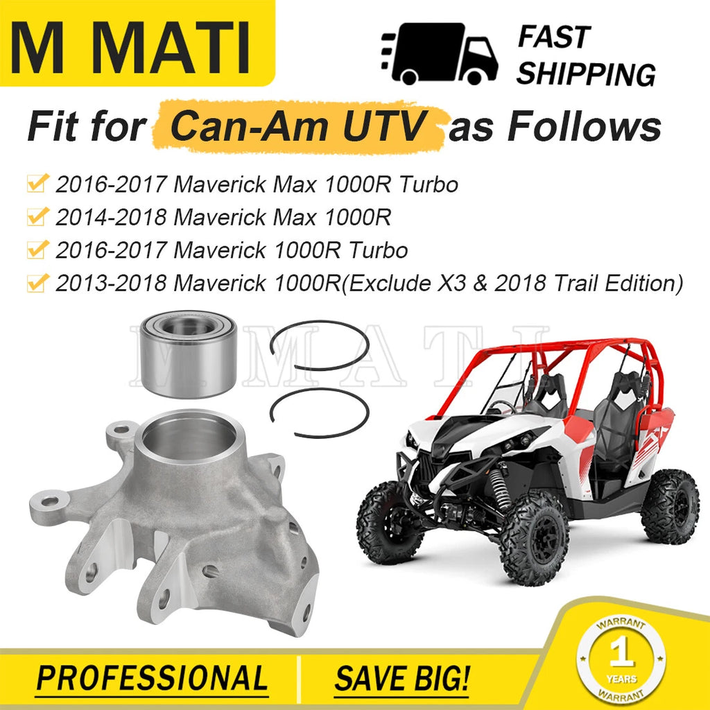 Rear Right Side Knuckle with Bearing Kit for Can-Am Maverick 1000R (2013–2018)